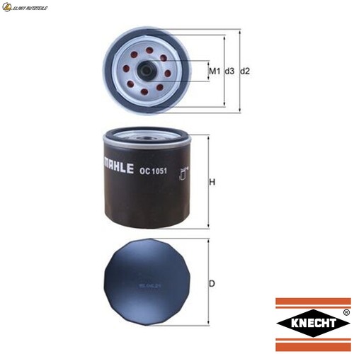 Oil filter 1051 for - filter,