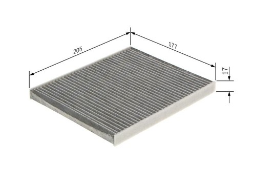 Cabin air filter - cabin, 987
