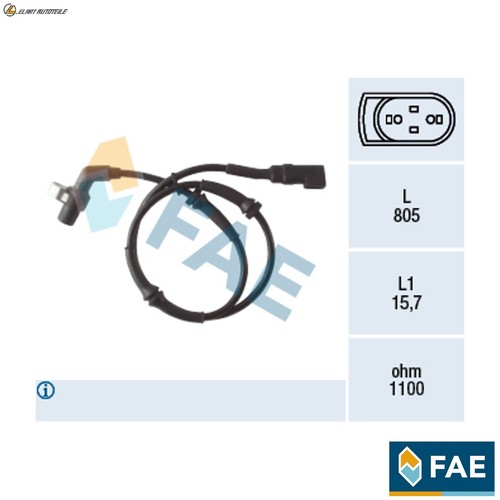 Wheel speed sensor 78041 for - speed,