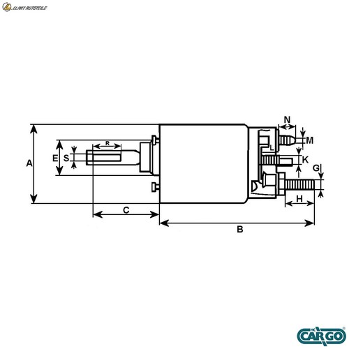 Solenoid switch starter 032 - switch, f