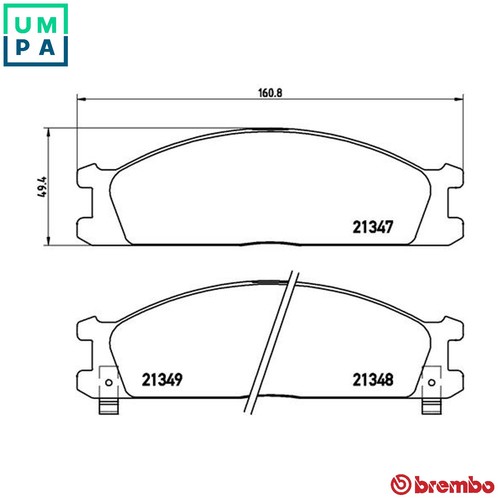 Brake pad set disc - set,
