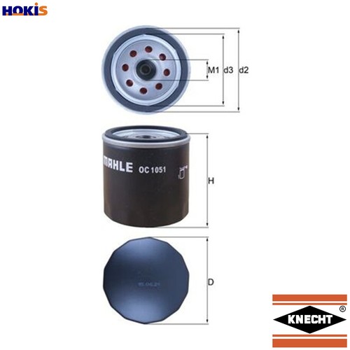 Oil filter 1051 for - oil, oc