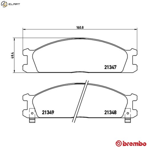 Brake pad set disc - pad,