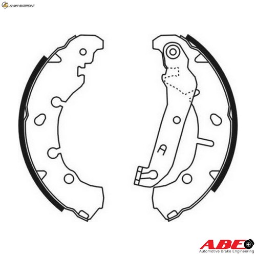 Brake shoe set c0g046abe - c0g046abe, for