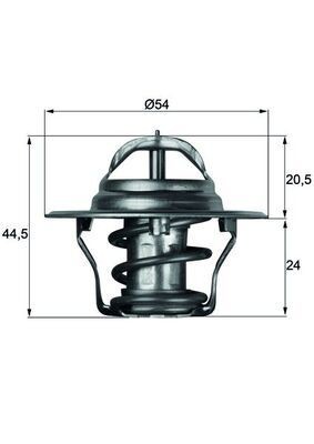Thermostat coolant mahle 4 - mahle,