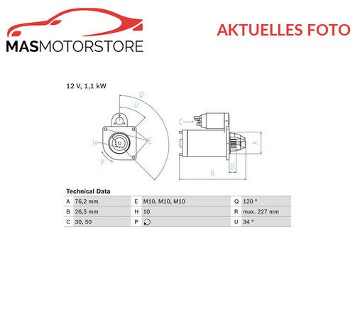 Engine starter bosch - engine,