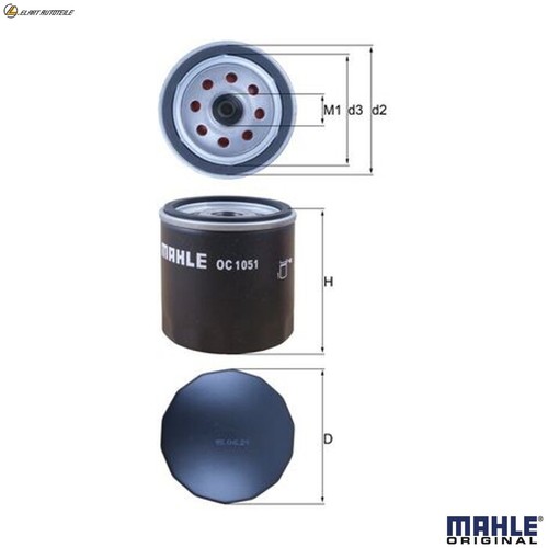 Oil filter 1051 - 1051, for