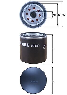 Mahle oc1051 oil filter - oil,