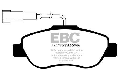 Ebc ultimax front brake pads - brake,